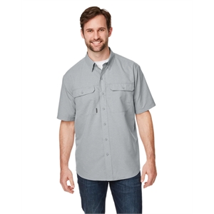 Dri Duck Men's Crossroad Dobby Short-Sleeve Woven Shirt