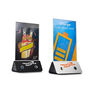 Custom USB Table Charger Tent Protable Menu Holder