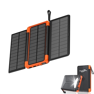 Custom Logo Custom Solar Power Bank Wirless Charger
