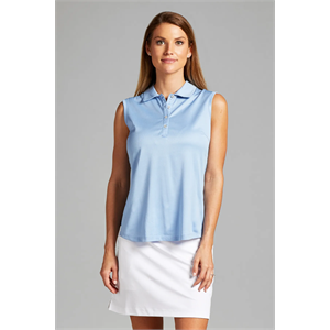 Gigi Solid Sleeveless Polo