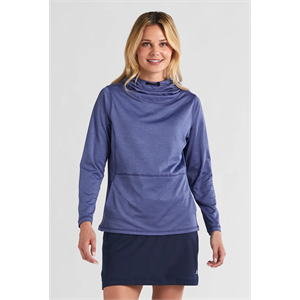 Carole Hoodie Heathered Microfiber Jersey Long Sleeve