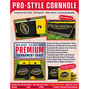 Pro Tournament Style Regulation Cornhole Bag Toss Game 24x48