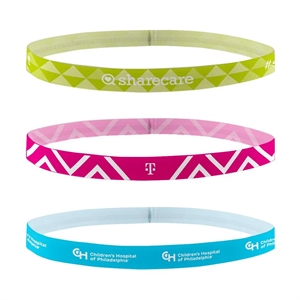 1/2" Dye-Sublimated Non Slip Headband