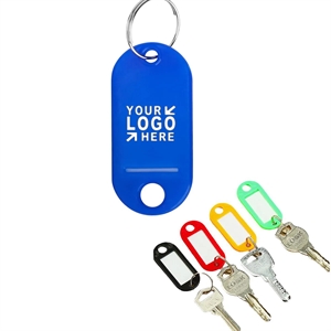 Plastic Key Tags with Ring