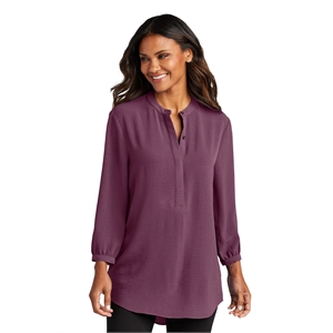 Port Authority Women's 3/4-Sleeve Textured Crepe Tunic