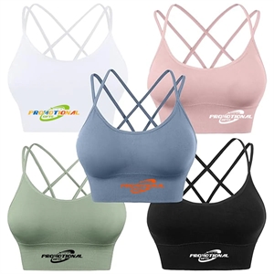 Custom Cross Back Sport Bras for Yoga Workout Fitness