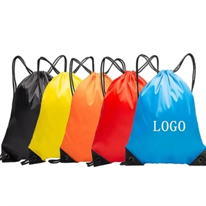 17"x13.4" Polyester Drawstring Backpacks