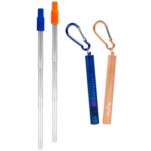 Eco-Friendly Reusable Stainless-Steel Straw In An Anodized T