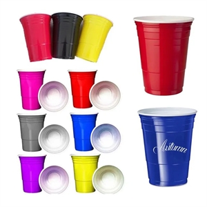 16 Oz. Disposable Double Wall Tailgate Party Cup