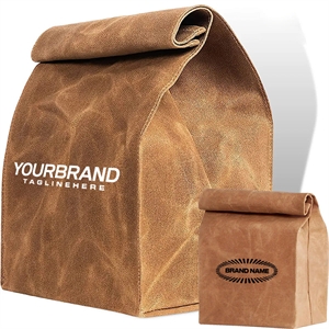 Packaging Waxed Canvas Trendy Reusable Vintage Lunch Bag