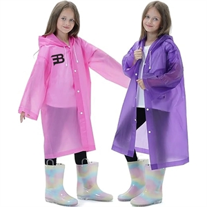 Raincoats for Kids Reusable Ponchos Rain Coats