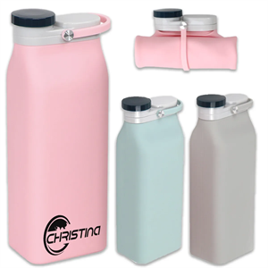 Custom Logo 600ml Folding Collapsible Portable Rollable Water Bottle