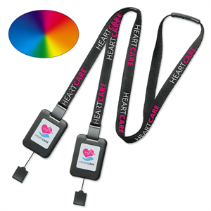 Custom Logo 3/8" SlimReel™* Dye-Sub Event Lanyard/Badge Reel System
