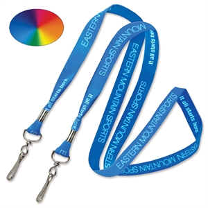 3/4" Event-Style Custom Dye-Sublimated Lanyard/Mask Holder