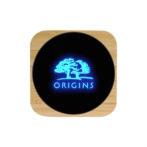 Custom Logo Square Light Up Logo Wireless Charger