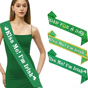 Saint Patrick's Day Ribbon Sash Even Band