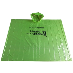 Full Color Disposable Emergency Rain Ponchos Adults