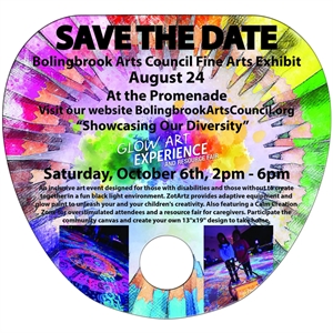 Palm Leaf w/ Hole Hand Fan Full Color (2 Sides)