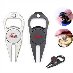 Custom Mutifucntion Golf Divot Tool with bottle opener