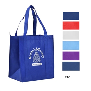 Reusable Grocery Tote Bags (13"x15"x10")
