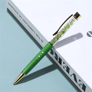 Custom Logo MOQ 50 Premium Customized Crystal Gravel Ballpoint Pen