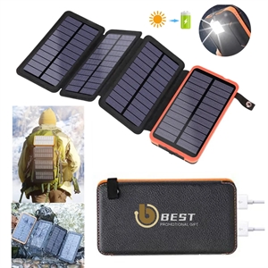 4-Panels Survival Solar Charger Power Bank 20000mAh