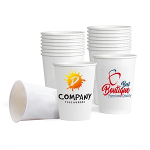 8 Oz Disposable Coffee Beverage Drinking Paper Cup