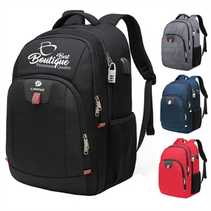 Large Anti Theft Travel Backpack With Headphone USB Port