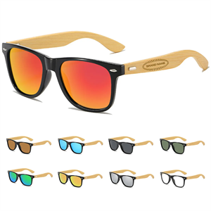 Bamboo Wooden Polarized Retro UV Protected Unisex Sunglasses