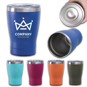 12oz Stainless Steel Cup with Lid Insulated Double Wall Mug