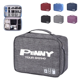 Electronics Storage Case Cable Pouch Organizer Digital Bag