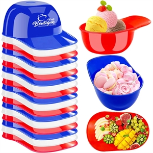 Baseball Cap Batting Helmet Ice Cream Sundae Dish Bowl