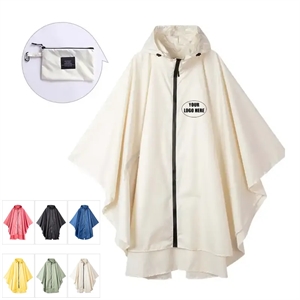 Portable Reusable Eva Rain Coats With Elastic Cuff Sleeves