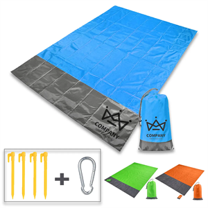 Custom Logo Oversized Waterproof Beach Blanket Outdoor Picnic Mat