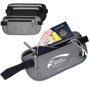 In Stock Anti-Theft Travel RFID Money Hidden Belt Wallet Bag