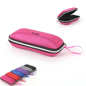 Custom Logo Portable Zipper Sunglasses Case