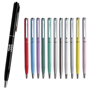 Slim Metal Twist Retractable Ballpoint Pens