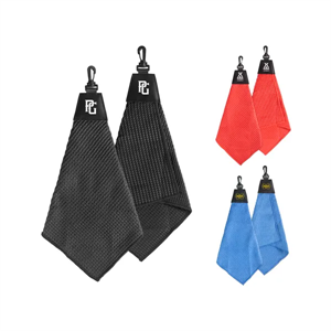 Tri-Fold Waffle Towel with Clip