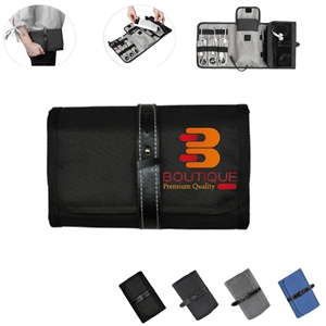 Custom Portable Compact Travel Electronics Organizer Bag