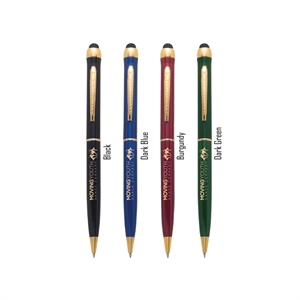 Pen Stylus - USA Made Gloss Finish Ballpoint Gold