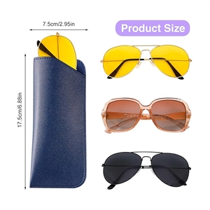 Soft Leather Eyeglass Cases Sunglasses Pouch