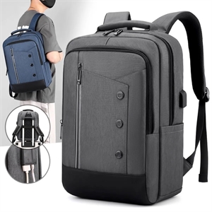 Business Travel Laptop Casual Backpack All-Over Printing