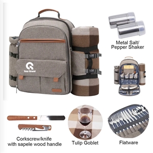 Leakproof Insulated Cooler Picnic Backpack All-Over Printing