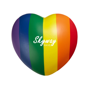 b.free Rainbow Pride Heart Shape Stress Ball