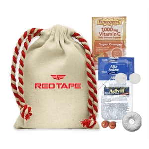 Red Drawstring Hangover Bag