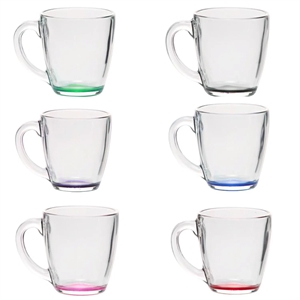 Clear Elegant Tapered Glass Mug, 15.5 oz.