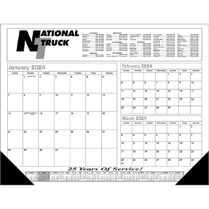 Custom Desk pad calendar