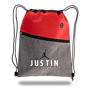 Two Tone Drawstring Cinch Bag 300D / 80 GSM