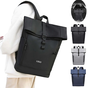 Custom Logo Rolltop Backpack