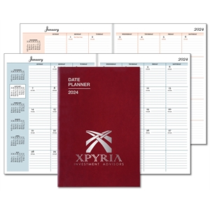 Premium Leatherette Monthly Desk Planner